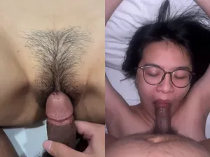 Xxx em học sinh chubby kính cận ra nước khoái đê mê